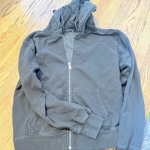 Brandy Black Zip-Up Hoodie